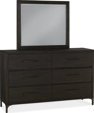 Lucerne Mirror in Vintage Coffee