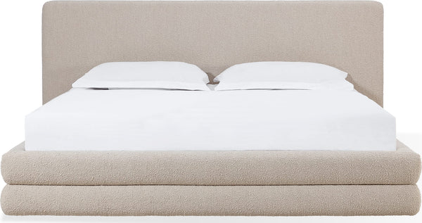Maya Upholstered Platform Bed in Brun Boucle (2026)