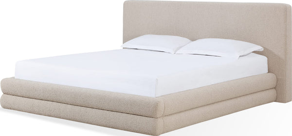 Maya Upholstered Platform Bed in Brun Boucle (2026)