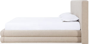 Maya Upholstered Platform Bed in Brun Boucle (2026)