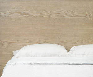 One Coastal Modern Platform Bed in Bisque