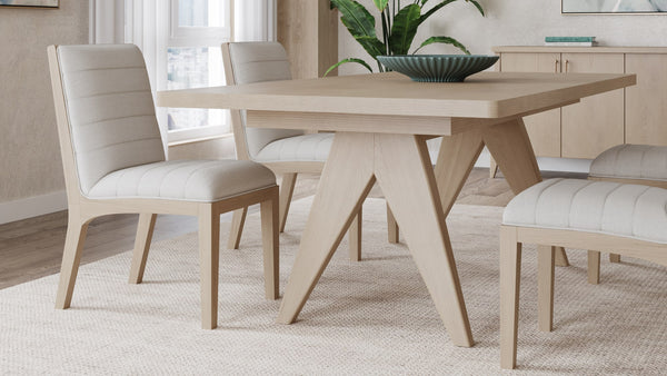 Modern Extendable Oak Dining Table – Minimalist Rectangular Extension Table