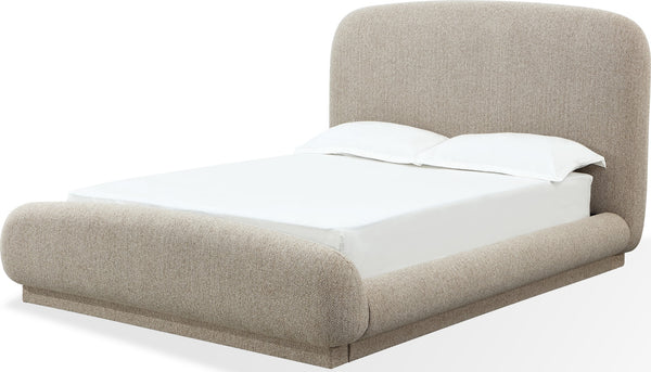 Tirimbina Chenille Upholstered Platform Bed in Hyena