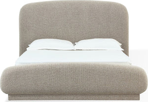 Tirimbina Chenille Upholstered Platform Bed in Hyena