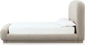 Tirimbina Chenille Upholstered Platform Bed in Hyena
