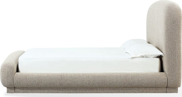 Tirimbina Chenille Upholstered Platform Bed in Hyena