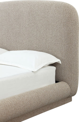 Tirimbina Chenille Upholstered Platform Bed in Hyena