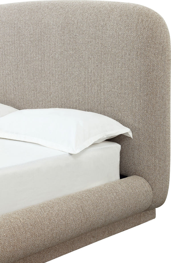 Tirimbina Chenille Upholstered Platform Bed in Hyena