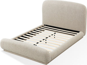 Tirimbina Chenille Upholstered Platform Bed in Hyena