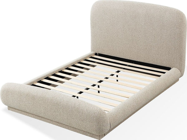 Tirimbina Chenille Upholstered Platform Bed in Hyena
