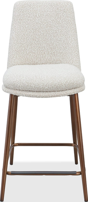 Madison Metal Frame Counter Stool in Honey Synthetic Leather