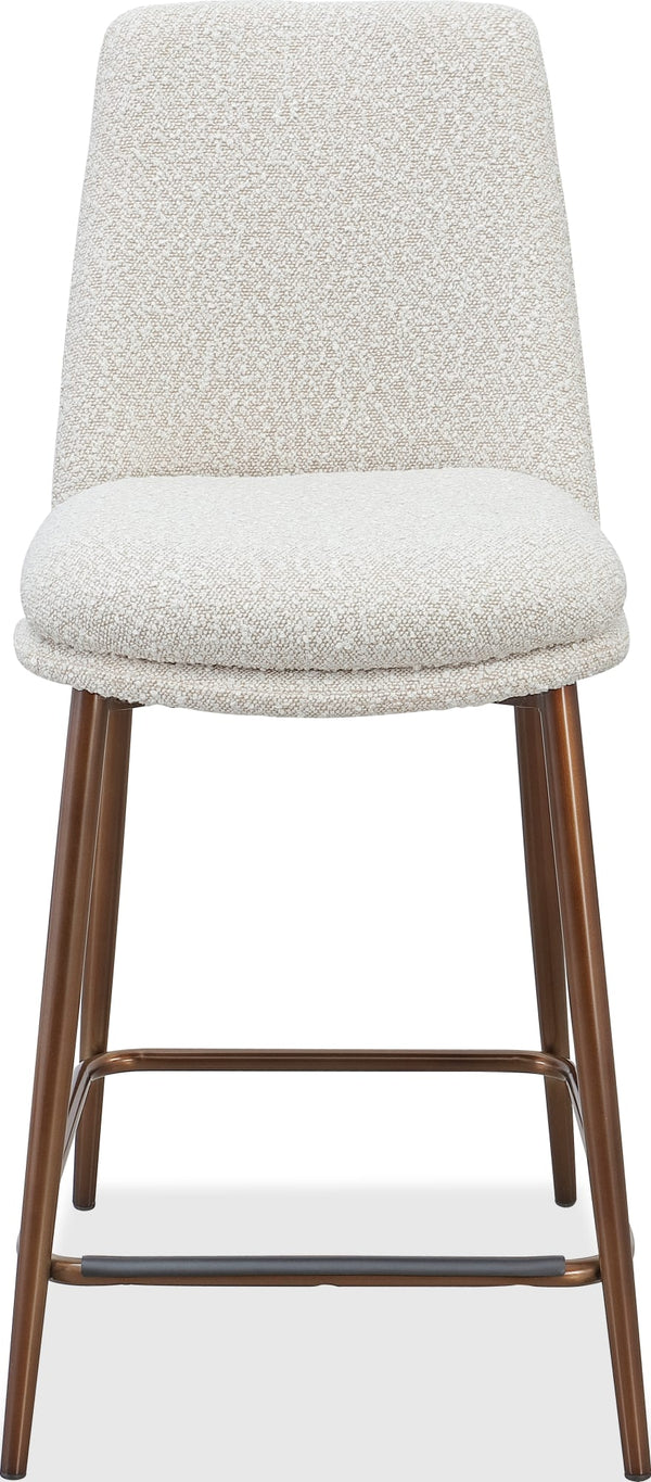 Madison Metal Frame Counter Stool in Honey Synthetic Leather