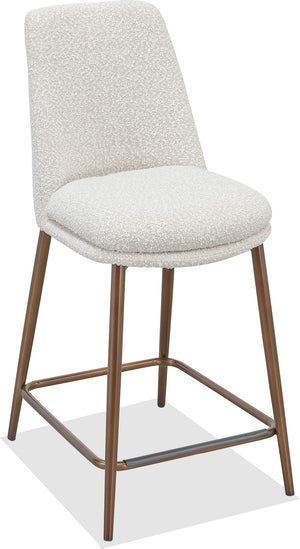 Madison Metal Frame Counter Stool in Honey Synthetic Leather