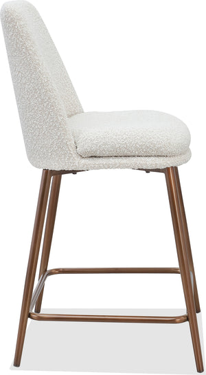 Madison Metal Frame Counter Stool in Honey Synthetic Leather