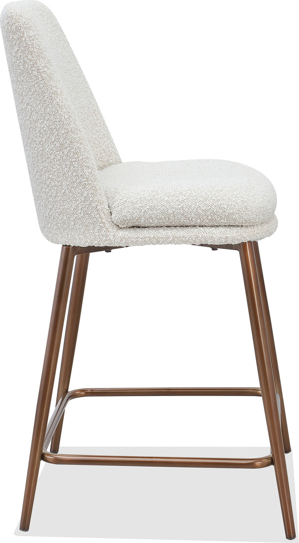 Madison Metal Frame Counter Stool in Honey Synthetic Leather