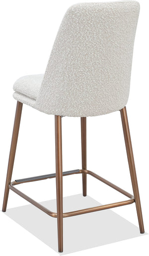 Madison Metal Frame Counter Stool in Honey Synthetic Leather
