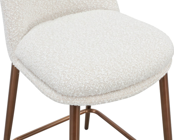 Madison Metal Frame Counter Stool in Honey Synthetic Leather