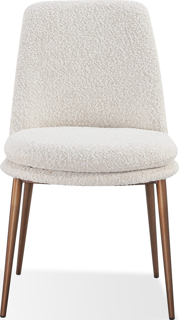 Madison Metal Frame Dining Chair in Honey Synthetic Leather