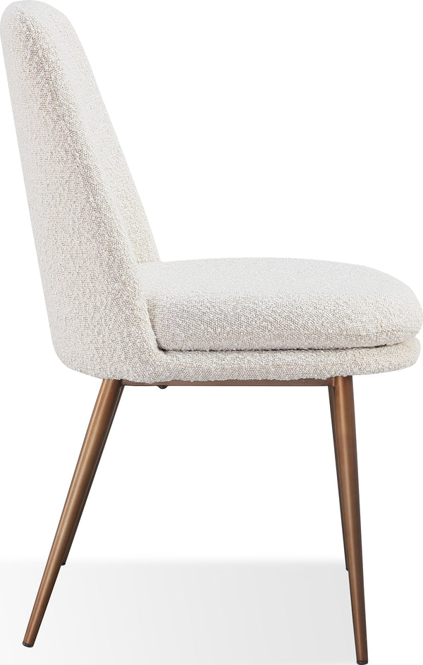 Madison Metal Frame Dining Chair in Honey Synthetic Leather