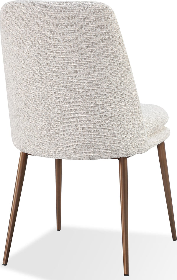 Madison Metal Frame Dining Chair in Honey Synthetic Leather