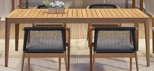 Outdoor Dining Chair with Seat Cushion