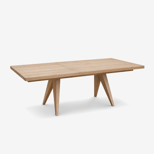 Modern Extendable Oak Dining Table – Minimalist Rectangular Extension Table