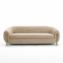 Beige sofa with brass legs