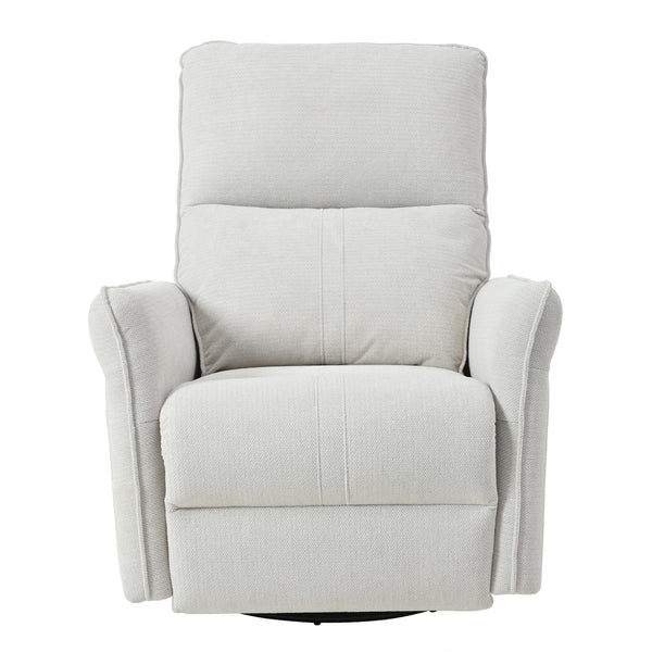 270° Power Swivel Rocker Recliner Chair for Adults, Swivel Rocking Recliner Chair,Electric Small Recliners for Small Spaces, Single Sofa Recliner for Living Room, Bedroom,RV (Fabric Gray+270°Swivel)