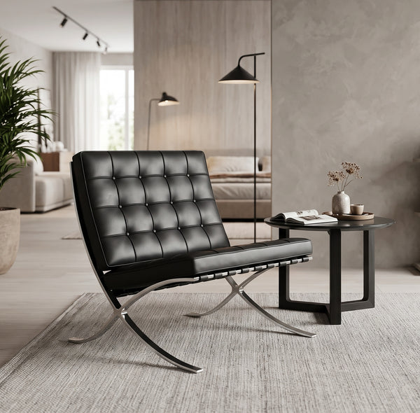 Curved Steel Frame Chair