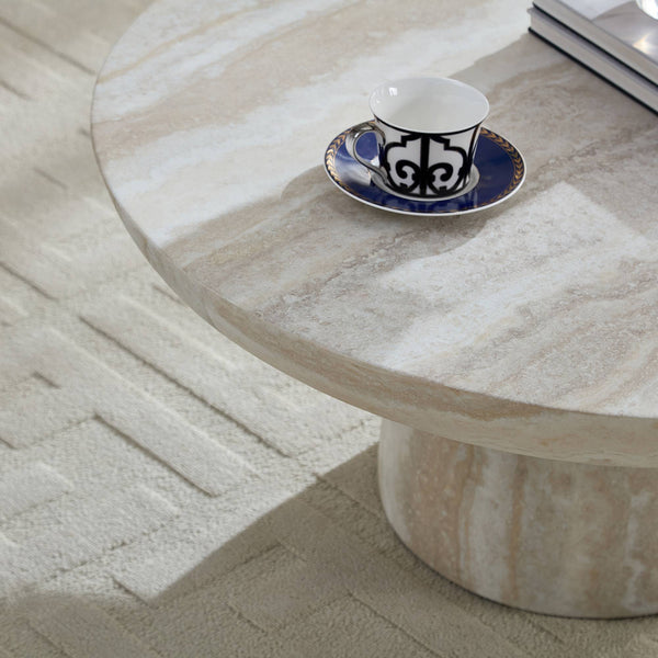Mushroom Coffee Table Enhances Leisure Time Perfect For Evening Relaxation & Stylish Use