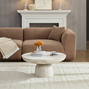 Mushroom Coffee Table Enhances Leisure Time Perfect For Evening Relaxation & Stylish Use