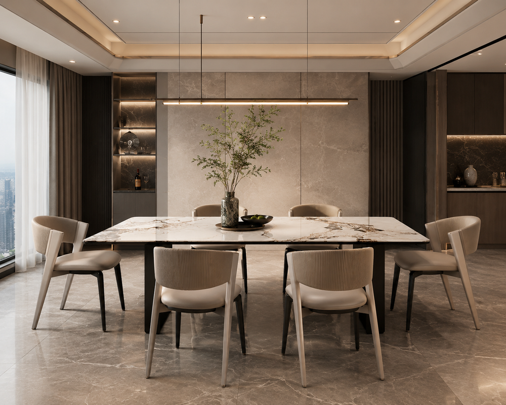 2m Sintered Stone Dining Table