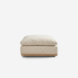 Fluffy Wood Frame Sectional Sofa