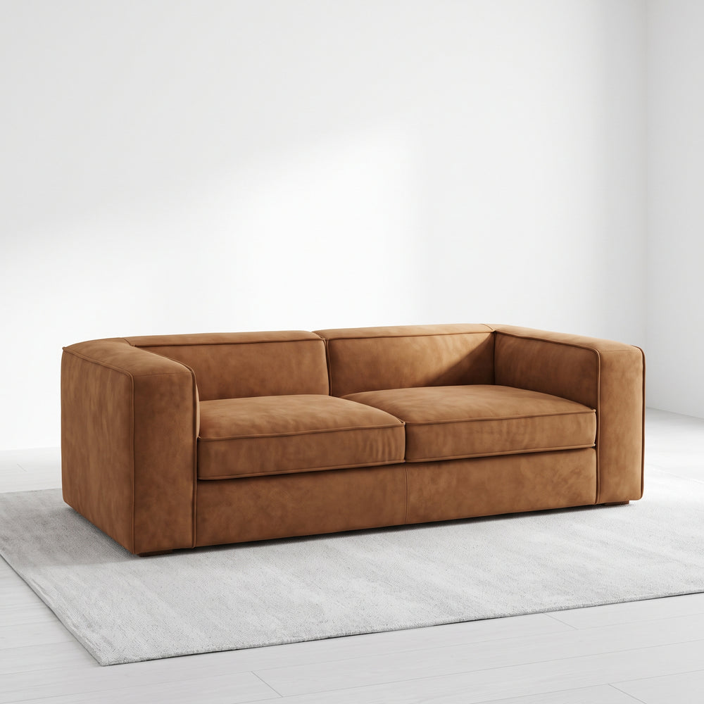 Modern 91" Low-Profile 3-Seater Sofa with Wide Track Arms