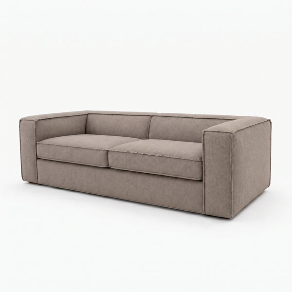 Modern 91" Low-Profile 3-Seater Sofa with Wide Track Arms
