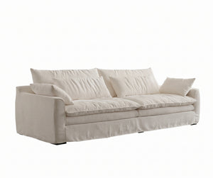 Modern Cloud-Like Chenille Sofa | Down-Filled with Fully Removable Cover