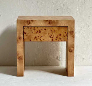 Burl Wood Nightstand