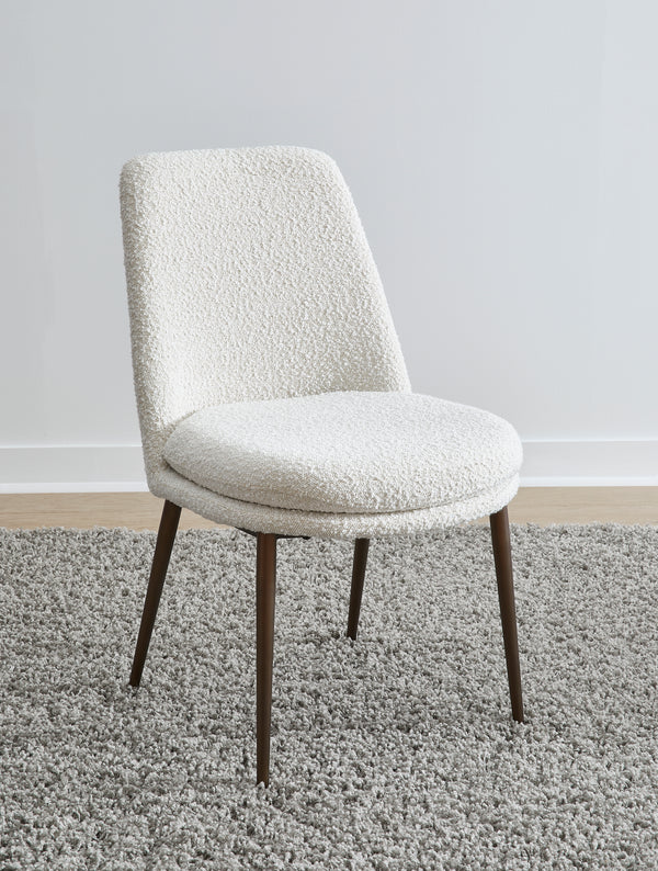 Madison Metal Frame Dining Chair in Honey Synthetic Leather